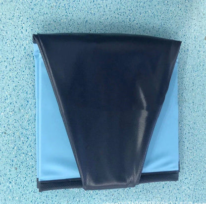 Durable foldable dog swimming pool made of sturdy PVC and plastic, featuring a non-slip bottom for safe play and bathing.