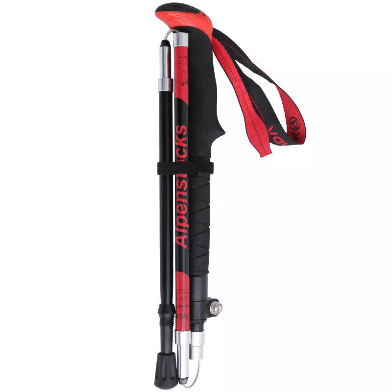 XINDA ultralight carbon trekking poles with adjustable sections and tungsten tips