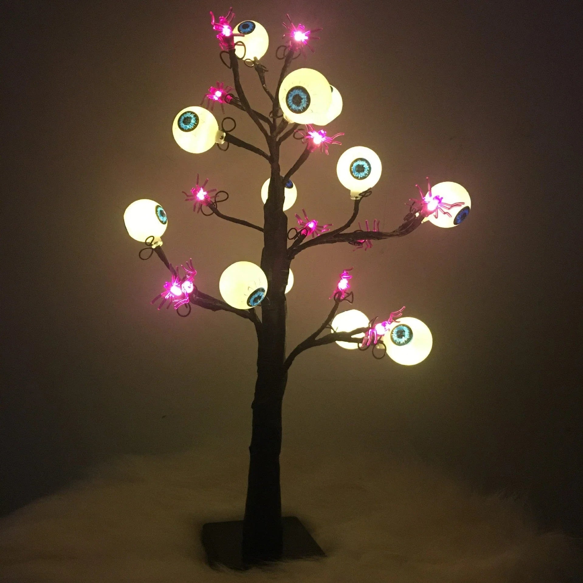 Enchanting Halloween Black Birch Tree Lights - Spooky Desk Decoration with 24 Warm White LED Lights for UK Homes