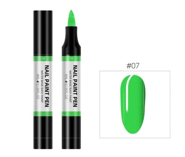 24 colour nail polish painting pen set for 3D nail art designs