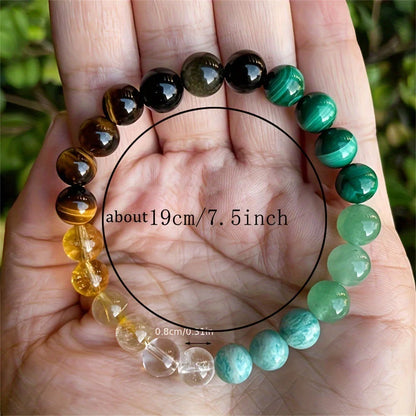 Natural Stone Citrine Dongling Malachite Bracelet in various colours