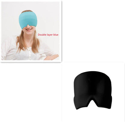 Soothing Ice Therapy Eye Mask for Headache and Migraine Relief, Flexible Gel Material, Adjustable Strap
