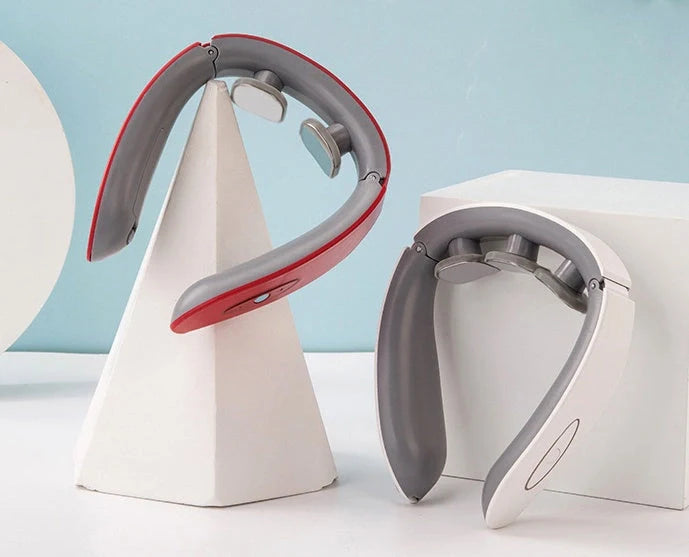 USB Charging Neck Massager with adjustable strength levels for cervical pain relief