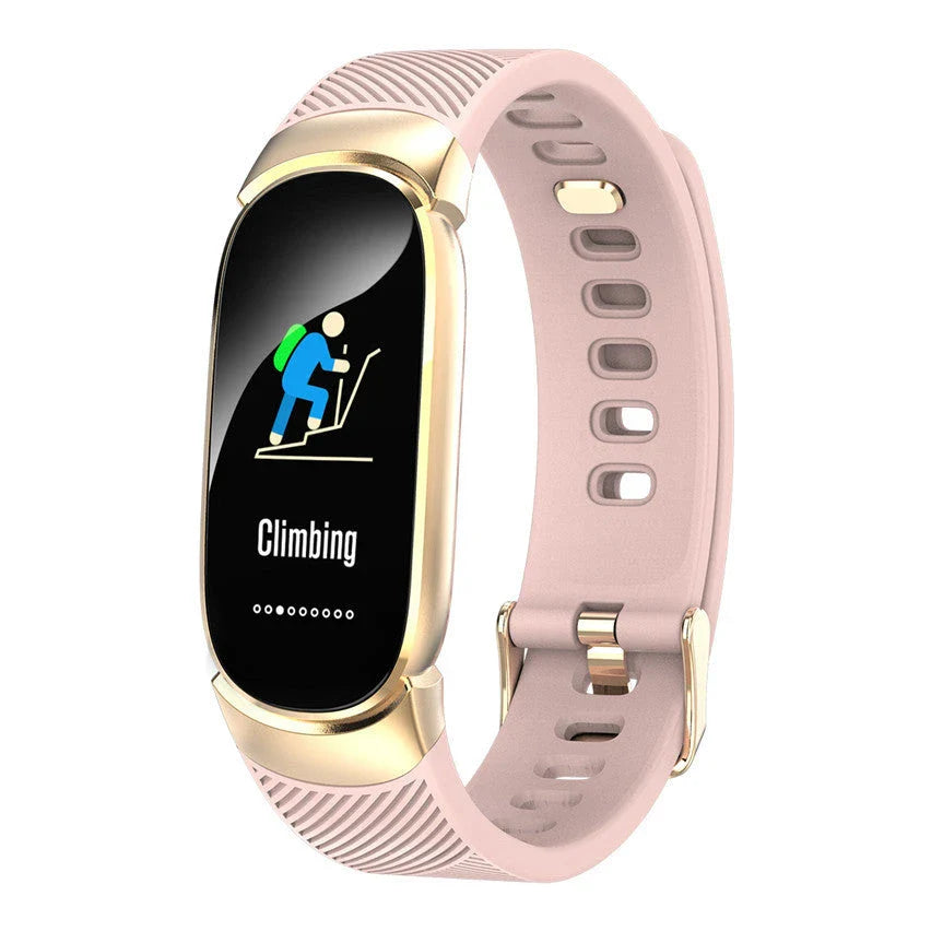QW16 smart sports bracelet with heart rate monitoring, sleep tracking, and water-resistant design for an active lifestyle