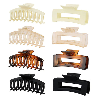 Candy-coloured plastic ponytail clip for showers and daily hair styling