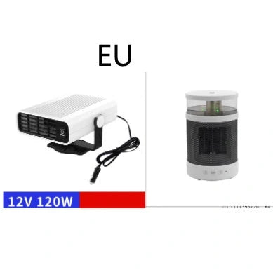 Universal Car Defrost Heater and Cooling Fan with 360-degree rotation for 12V and 24V vehicles