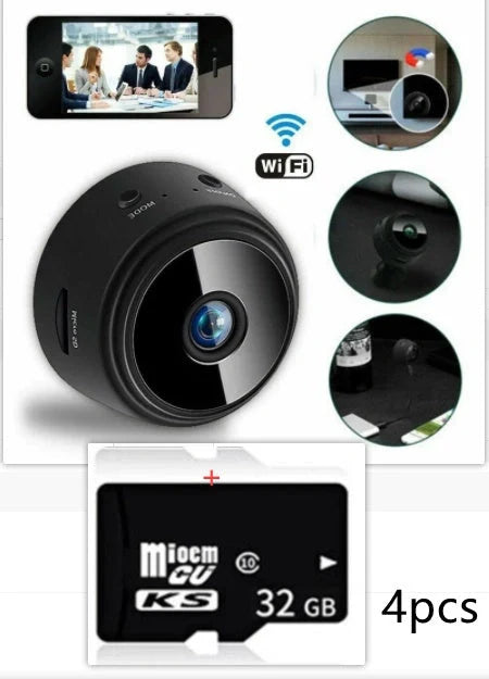 A9 Magnetic Suction Security Camera with HD and infrared night vision features