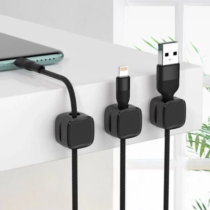 Cable Management Clips - Discreet desk cord organizers that securely hold cables in place without damaging furniture