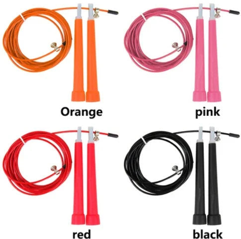 Premium skipping rope with adjustable length, durable stainless steel cable, and comfortable handles for an effective fitness and weight loss workout.