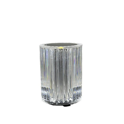 Acrylic LED table lamp with customizable RGB color lighting for home decor and ambiance