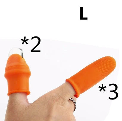 Premium Silicone Finger Guard with Stainless Steel Blade for Effortless Vegetable, Fruit, and Herb Harvesting