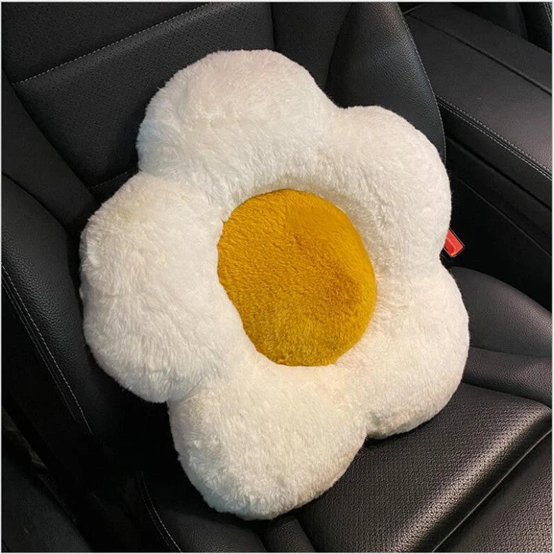 Daisy Slow Rebound Imitation Rabbit Hair Cushion in various colours