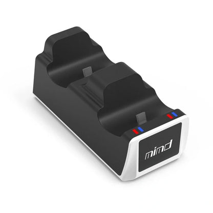 PS5 Wireless Controller Dual Charge Dock in black and white
