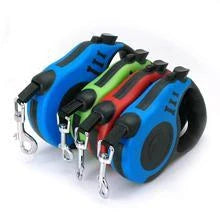Automatic telescopic pet leash with one-handed braking and locking system, made of eco-friendly materials for safe and convenient pet walking