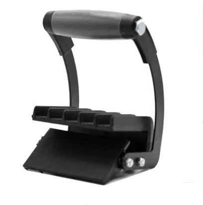 Premium sturdy metal and wood portable handle clip with smooth-gliding quick-clip mechanism