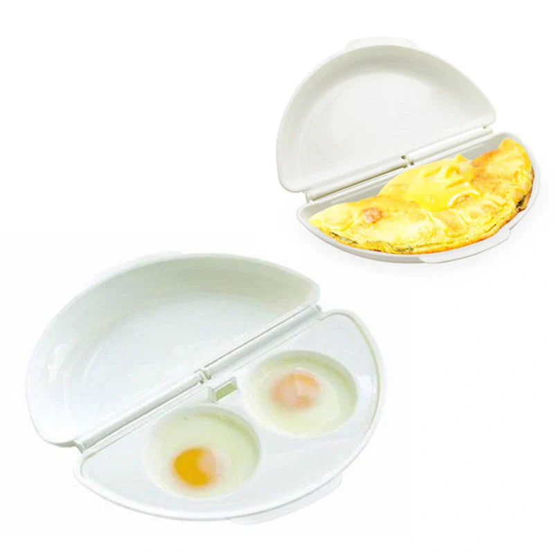 Microwave oven egg tray for quick steamed eggs, made from non-toxic PP material