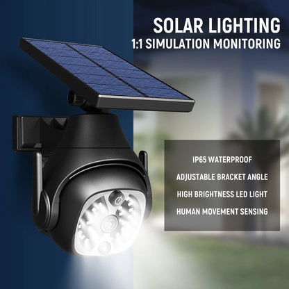 Solar-powered outdoor courtyard lights with human sensing technology