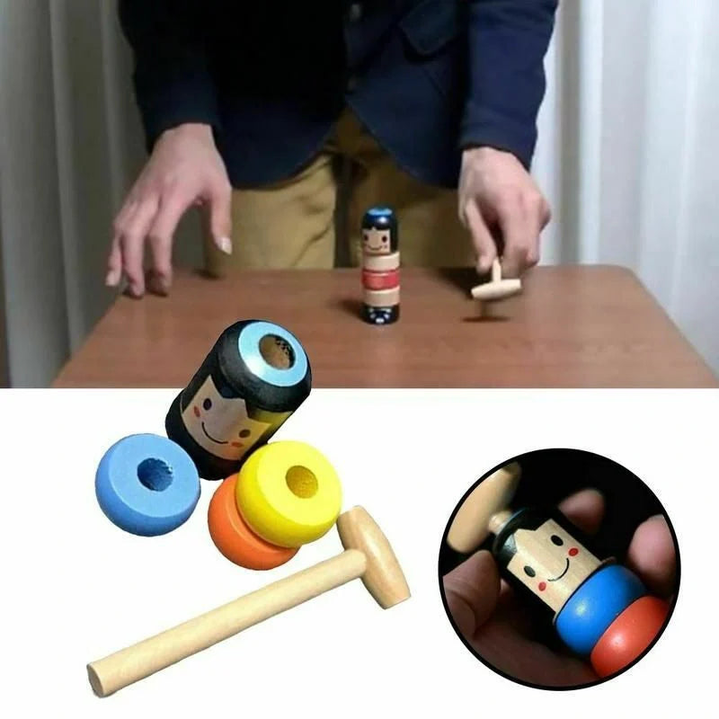 Immortal Daruma Unbreakable Wooden Man Magic Toy for magicians and entertainers