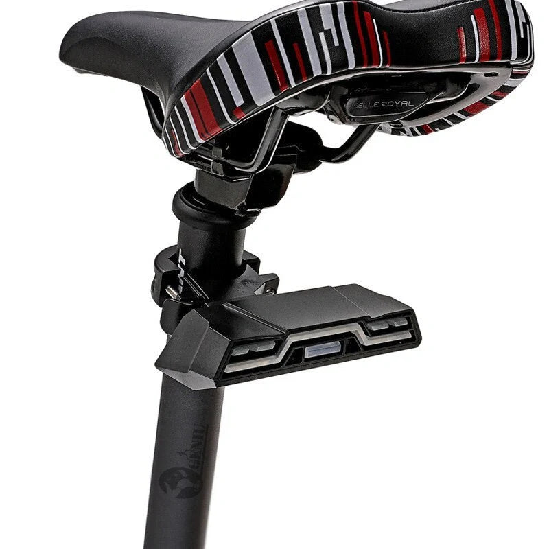 USB rechargeable waterproof bicycle tail light with 3 colour options