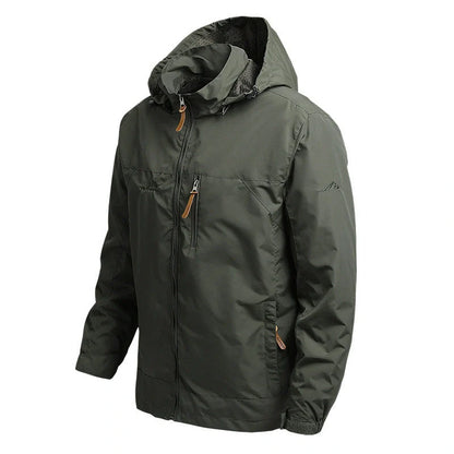 Men's hooded mountaineering windbreaker in various colours and sizes