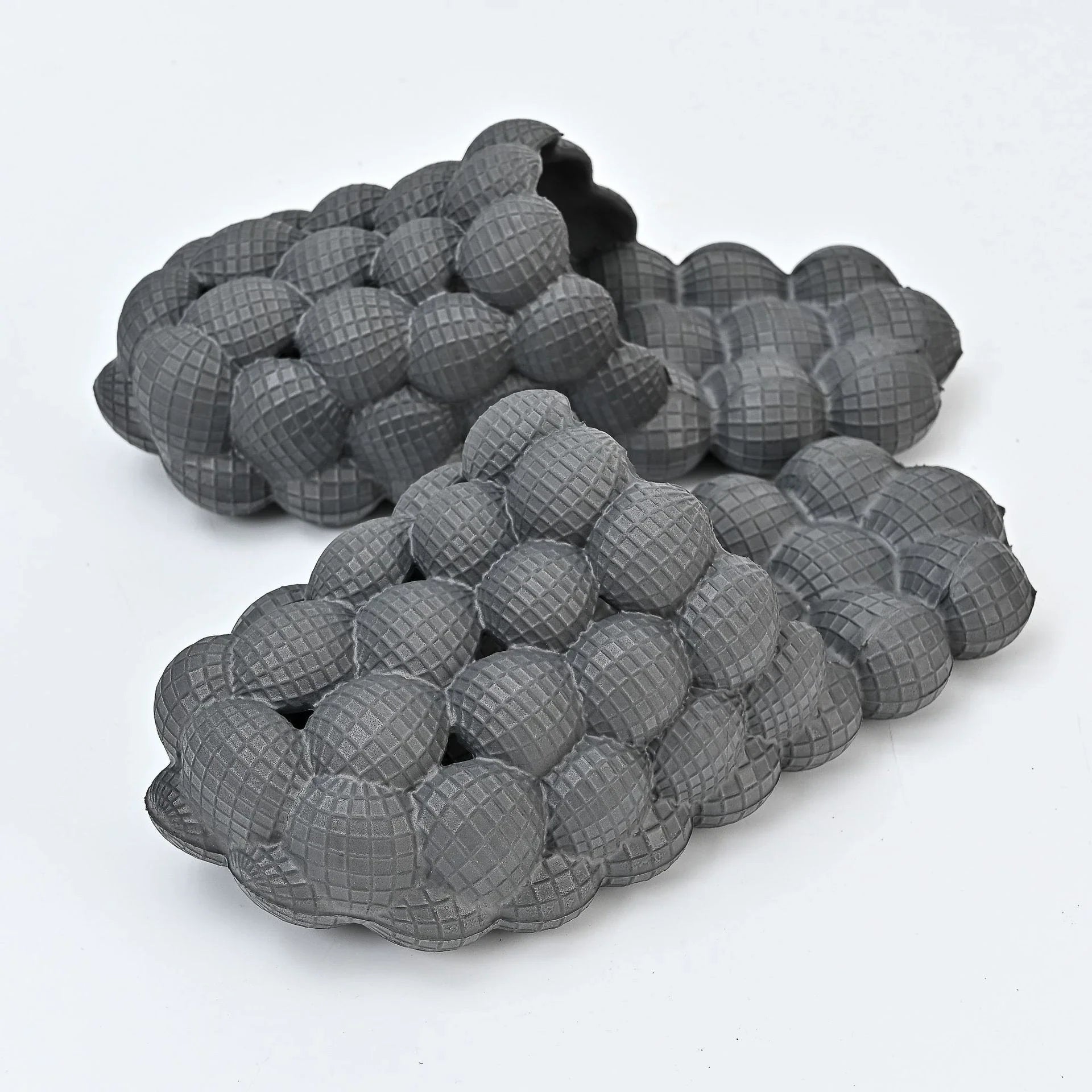 Comfortable massage bubble slides with breathable mesh upper and non-slip soles for indoor relaxation and pampering