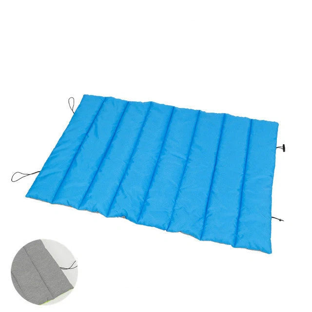 Waterproof and bite-resistant pet mat with portable handle in various colors