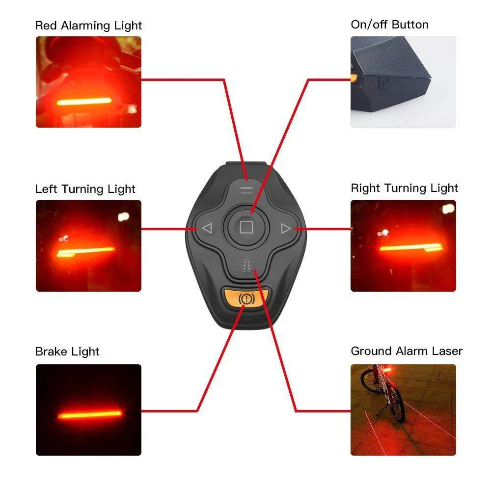 Ampulla Smart LED Wireless Tail Light with Batmobile-inspired design and advanced safety features