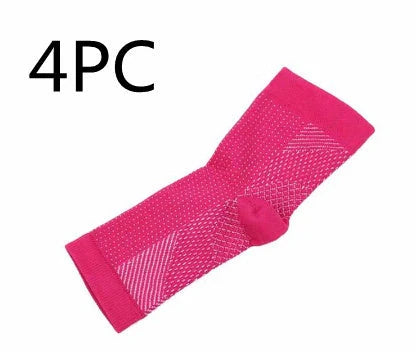 Unisex anti-fatigue compression ankle socks for sports and recovery