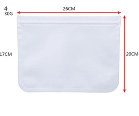 Reusable fresh keeping food storage bags made of durable PEVA material with silica gel and silicone for long-lasting food freshness