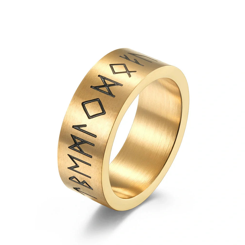 Stylish titanium steel matte brushed unisex rings for men and women