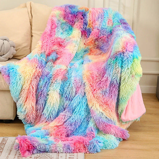Cosy and luxurious faux fur throw blanket in a variety of colours and sizes, perfect for adding warmth and style to your living space