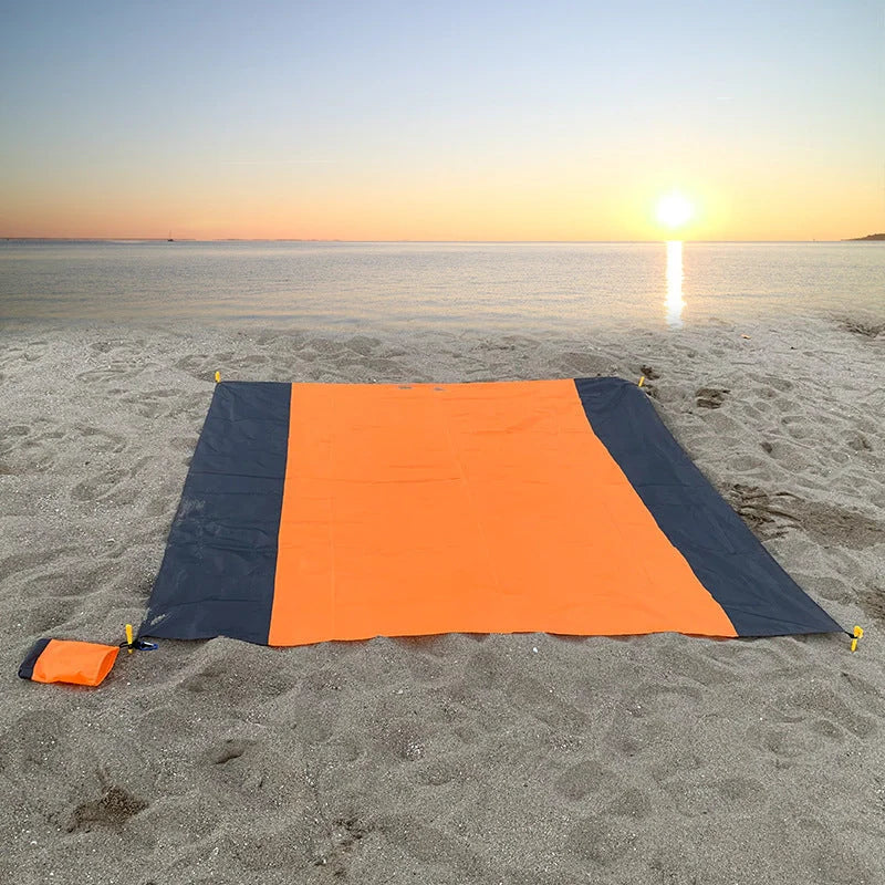 Waterproof foldable picnic mat in vibrant colours for outdoor camping