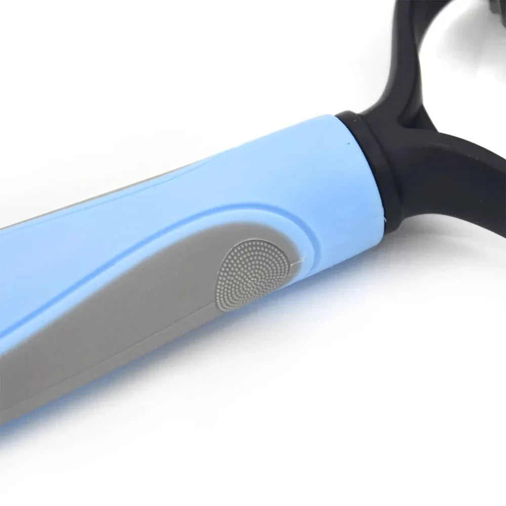 Premium Pet Deshedding Tool - Stainless Steel Dog & Cat Grooming Brush