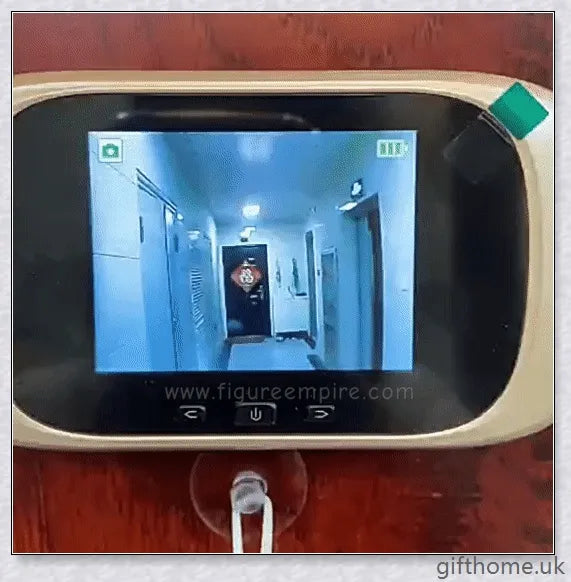 Doorbell Peephole Camera with LCD display, wide-angle lens, and night vision capabilities