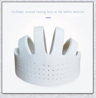 Heavy-duty baby flat head protector helmet in various colours, featuring breathable cotton material, adjustable straps, and shock-absorbing cushions for ultimate safety and comfort.