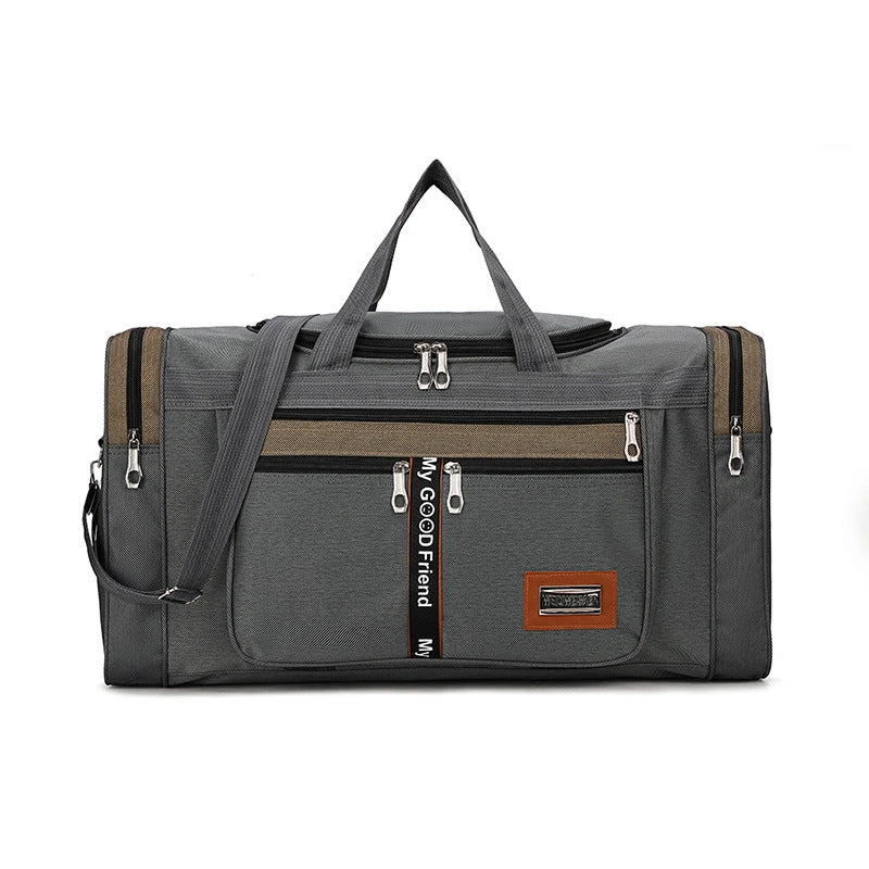 Large capacity travel duffel bag made of premium Oxford fabric, available in multiple colours