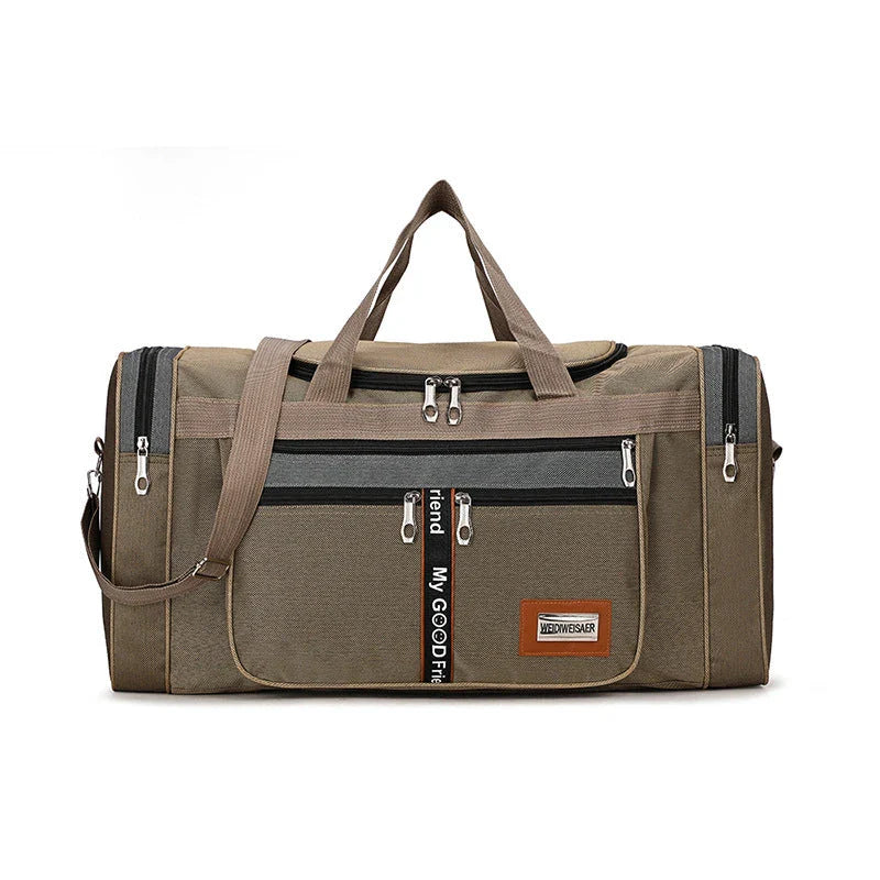 Large capacity travel duffel bag made of premium Oxford fabric, available in multiple colours