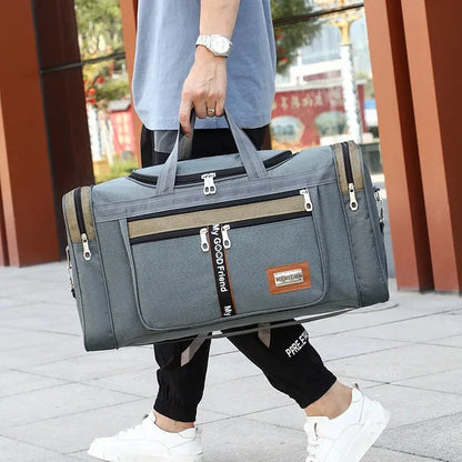Large capacity travel duffel bag made of premium Oxford fabric, available in multiple colours