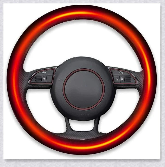 Warm and cosy heated steering wheel cover for comfortable winter driving