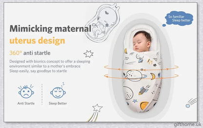 Anti-Startle Swaddle for Babies - Soft, Breathable, and Supportive Baby Swaddle