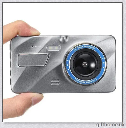 Front and Rear Dual Dash Cam Surveillance System with 1080P HD Video, 170-Degree Wide Angle Lens, and G-Sensor