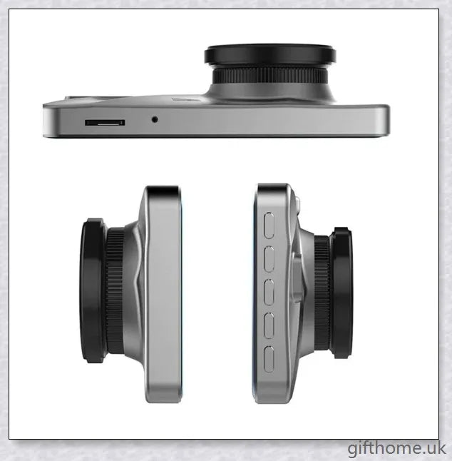 Front and Rear Dual Dash Cam Surveillance System with 1080P HD Video, 170-Degree Wide Angle Lens, and G-Sensor
