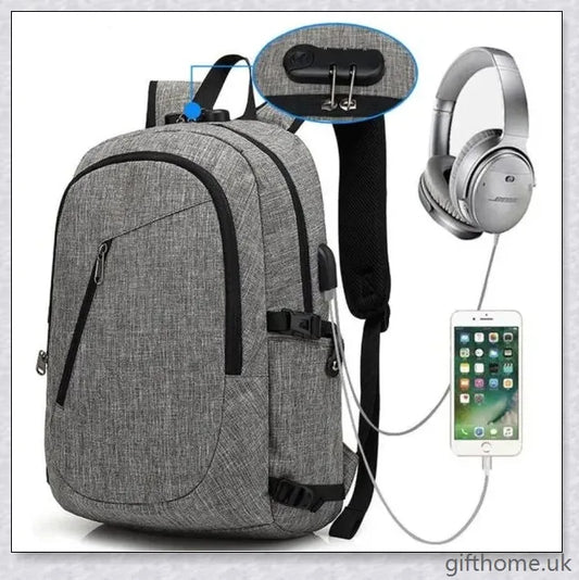 Premium Business Computer Backpack made from durable Oxford cloth with dedicated laptop compartment and organised interior pockets
