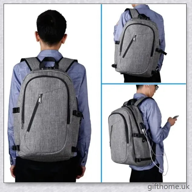 Premium Business Computer Backpack made from durable Oxford cloth with dedicated laptop compartment and organised interior pockets
