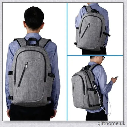 Premium Business Computer Backpack made from durable Oxford cloth with dedicated laptop compartment and organised interior pockets