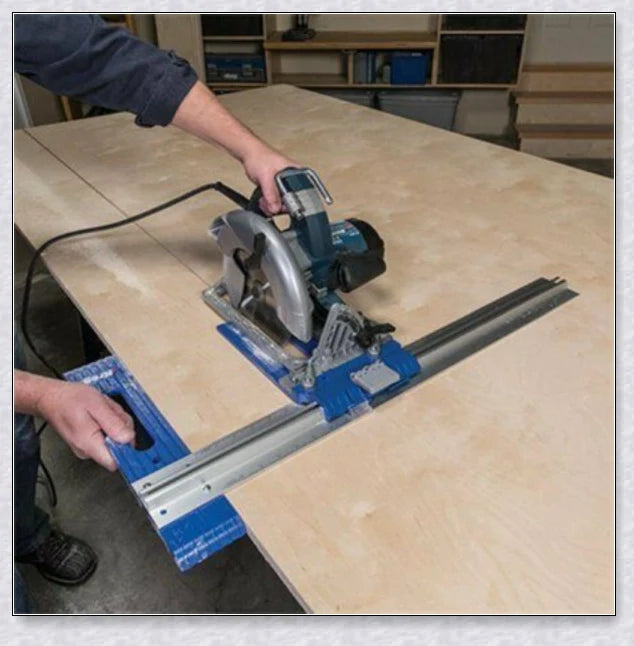 Heavy Duty Circular Table Saw Guide Rail Track - Precision Cutting Tool for Woodworking Projects