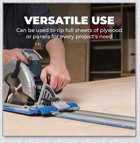 Heavy Duty Circular Table Saw Guide Rail Track - Precision Cutting Tool for Woodworking Projects