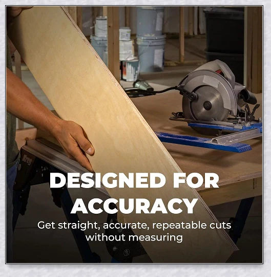 Heavy Duty Circular Table Saw Guide Rail Track - Precision Cutting Tool for Woodworking Projects