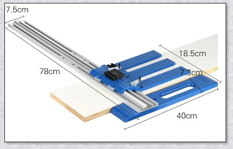 Heavy Duty Circular Table Saw Guide Rail Track - Precision Cutting Tool for Woodworking Projects