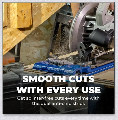 Heavy Duty Circular Table Saw Guide Rail Track - Precision Cutting Tool for Woodworking Projects